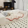 Irregular Rabbit Fur Sofa Cushion Chinese Classical High-Grade Cushion Anti-Slip Sofa Cover Cloth