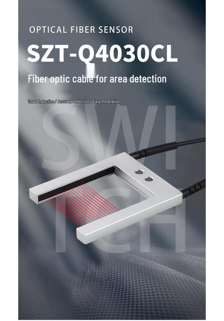 U-groove Through-beam Fiber Optic Sensor for Label Positioning with U-shaped Grating Probe
