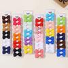 10 Pezzi Mini Fermaglio per Capelli Fatto a Mano Fiocchi per Bambina Nastro Grosgrain Fiocchi per Capelli da 1,5" Pinzette Alligatore per Bambine Piccole Accessori per Capelli Qualità Regalo