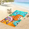 Gumball Cartoon Print Beach Towel, Large Soft Quick Dry Towel for Beach Camping Swimming