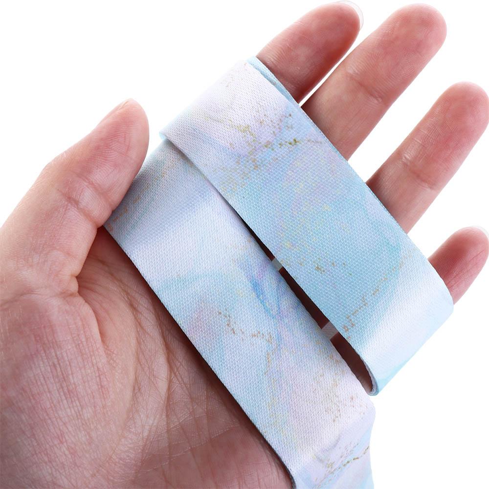 Ribbon Name Tag Holder Hang Rope Marble Printing Lanyard Phone Lanyard Phone Hang Rope Neck Straps