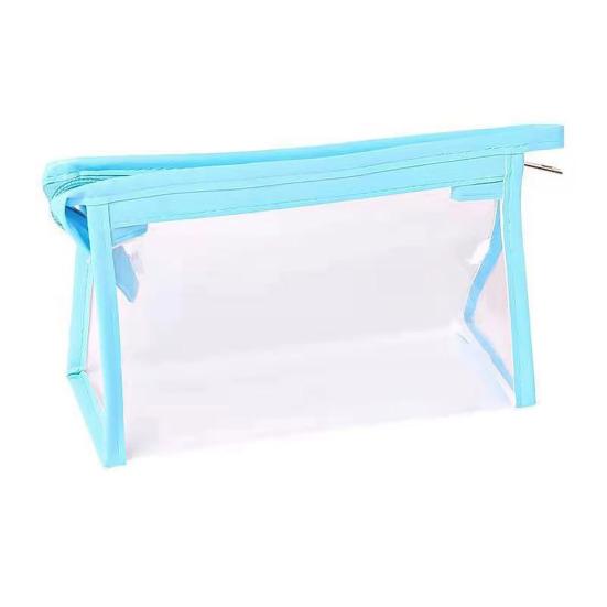 Clear Pencil Pouch Transparent Pencil Case with Zipper Stationery Toiletries Organizer Travel Cosmetic Makeup Storage Bag for School Office Supplies