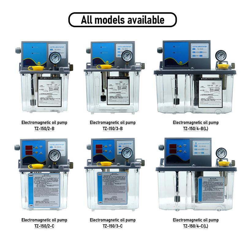 2L 3L 4L Smeerpomp Automatische Smeeroliepomp met Manometer Semi-automatische of PLC-besturing Voor CNC-draaibank