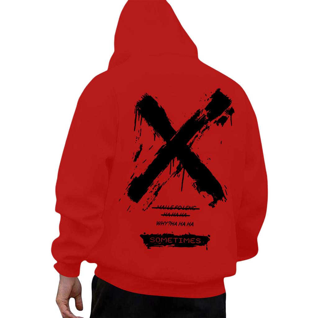 Men's Backprint Hoodie Fashion Hooded Sweatshirt Winter Top Boys Hoodies Fashion