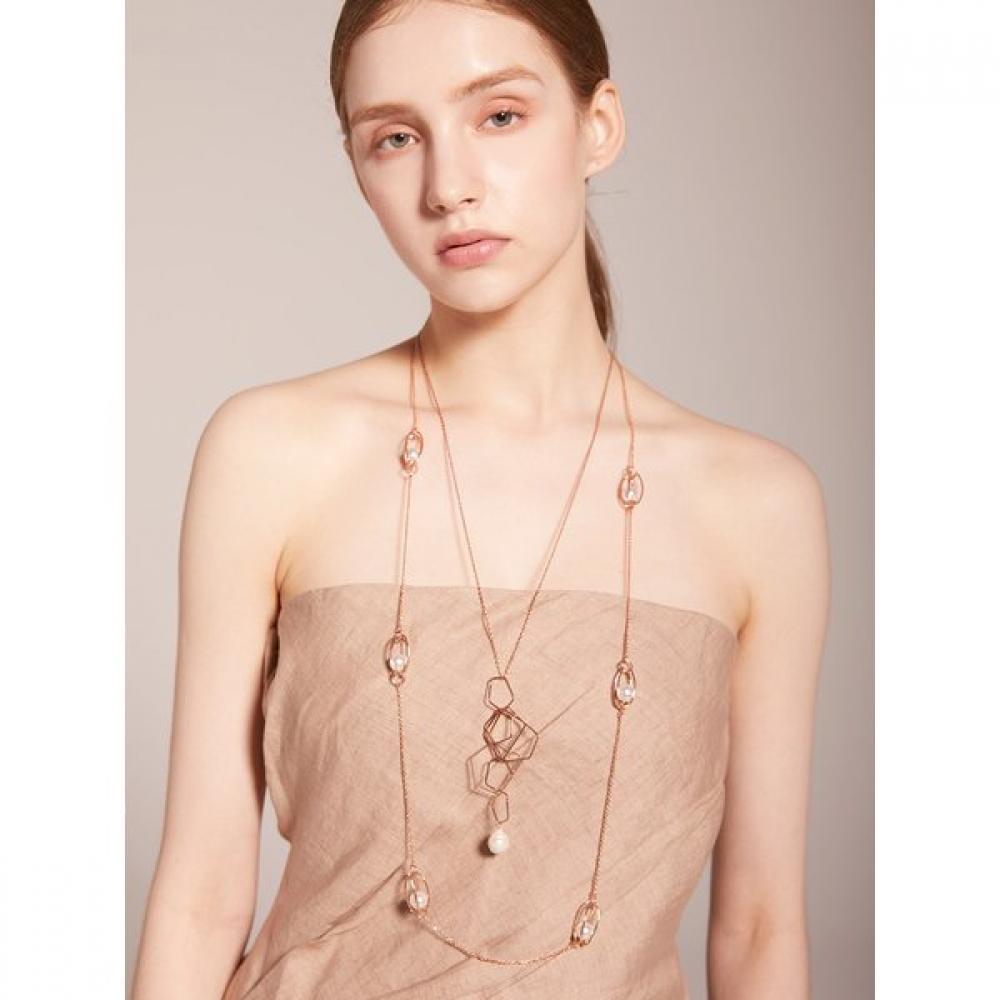 Tani By mineTani Long Necklace Rudy Pearl Motif Ms1n104j