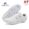 Men's White Male Self-Locking Cleat Non-slip Speed Bicycle Shoes New Road Cycling Shoes Women Spd Racing Sneakers Lightweight