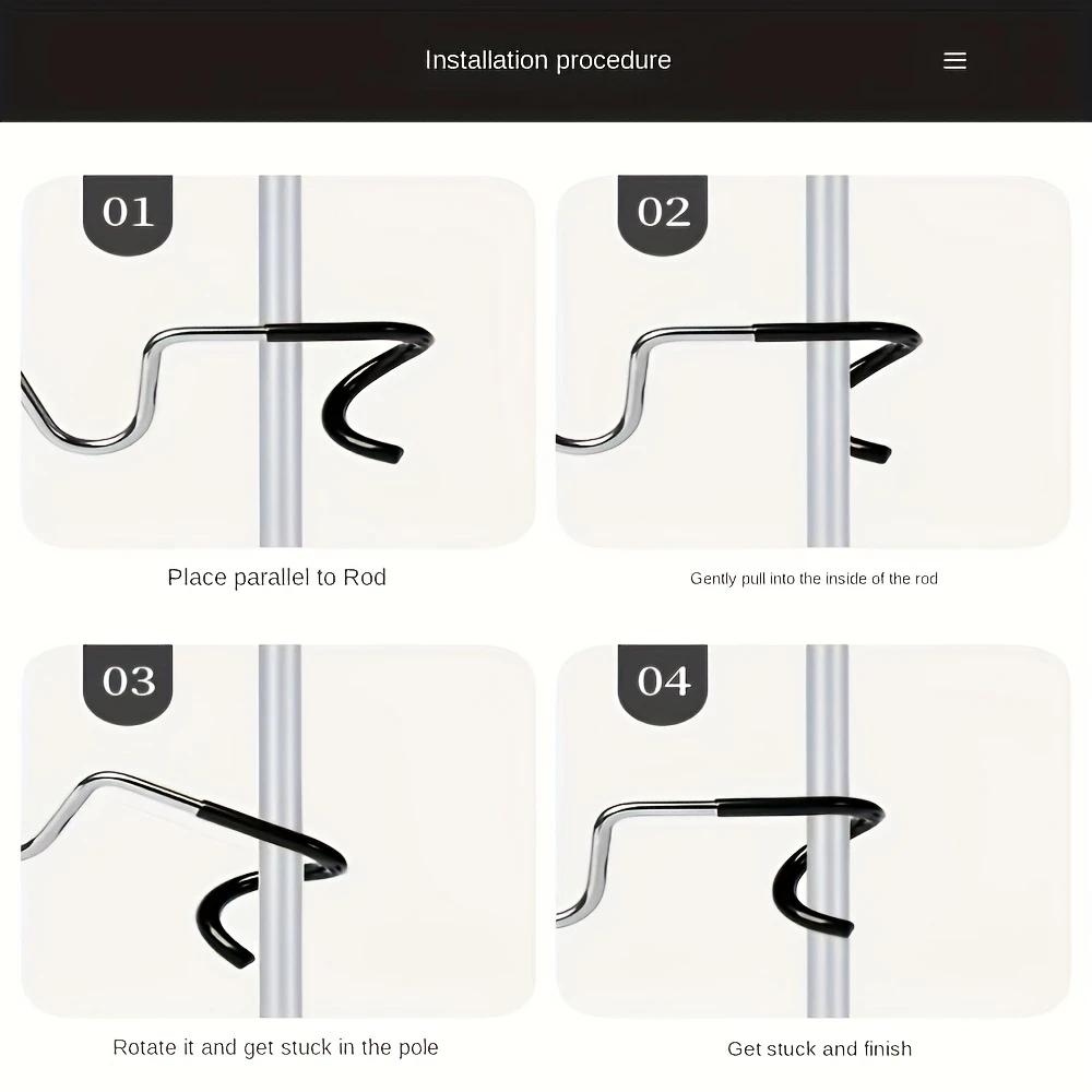 Edelstahl Licht Ständer Halter Haken Tragbare Zelt Pole Lampe Aufhänger Jagd Angeln Laterne Aufhänger Outdoor Camping Werkzeuge