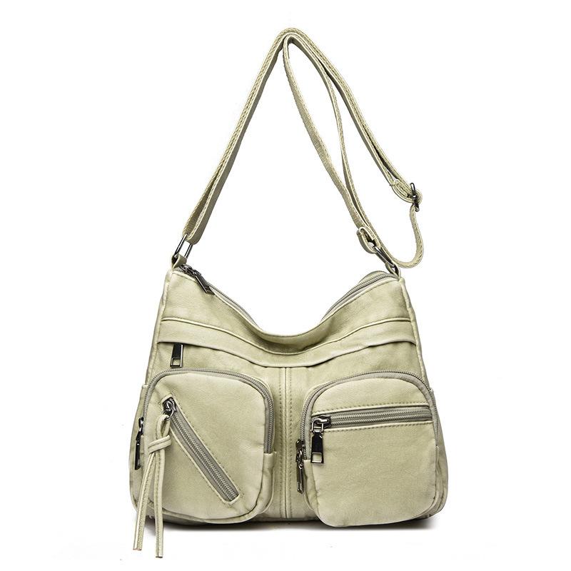 Mom bag 2025 autumn new fashionable foreign style large capacity multi-layer women's messenger bag simple shoulder women's bag