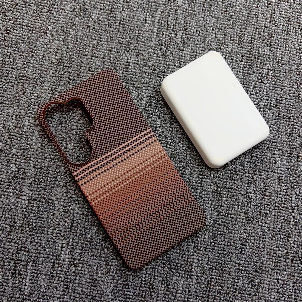 Frameless Carbon Fiber Kevlar PC For Magsafe Magnetic Phone Case For Samsung S26 S25 S24 Ultra Plus  Wireless Charge Cover