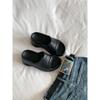 ~ Shibuya Spice Girl~ Round Head Wide Face Thick Bottom Heightening Artifact Shows Legs Long Outer Wear Slippers