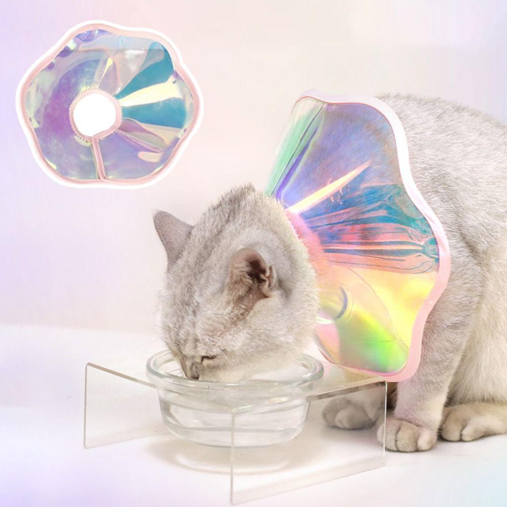 Waterproof Cat Collar Colorful Laser Cat Anti-scratching Collar Cat Neck Ring  Behavior Control