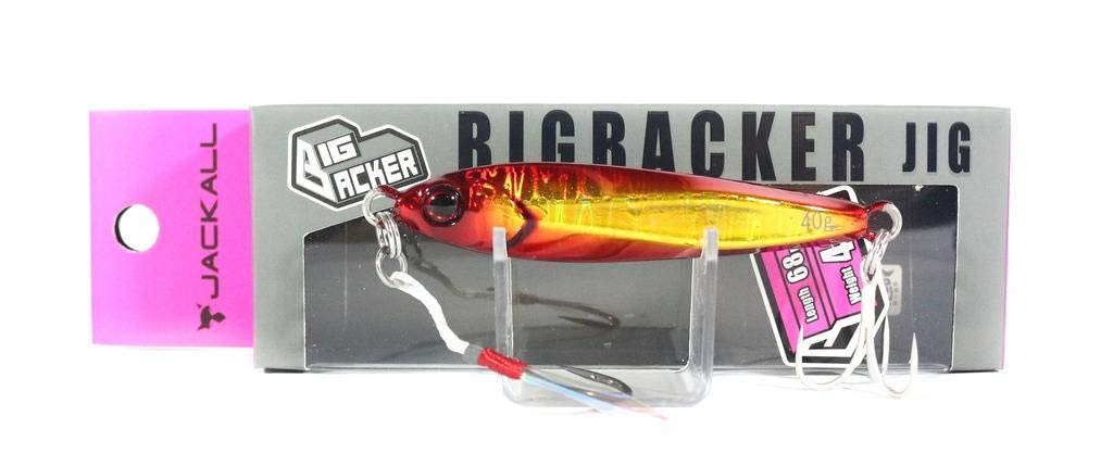JACKALL Metal Jig Big Backer Jig 68mm 40g Akakin/Magma Wave