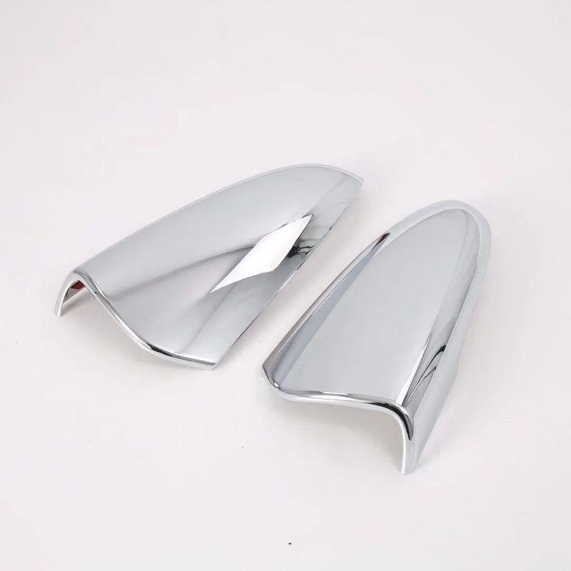 For Hyundai i20 i20N BAYON ABS Carbon Black Side Door Rearview Mirror Cover Trims Sticker Car Accessories