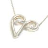 TIFFANY&Co. Initial V Paloma Picasso Accessory Pendant Top Necklace SV925 Silver