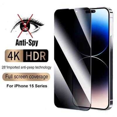 Vetro Temperato Privacy Anti-Spia Per iPhone17 16 15 14 13 12 11 Pro Max 16 Plus 13 Mini X XR XS Max 7 8 6 6s Plus Pellicola di Vetro Proteggi Schermo