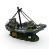 Aquarium Fish Tank Landscape Pirate Ship Wreck Ship Decor Resin Boat Ornament Aquarium Accessories Resin Carrier Decoration