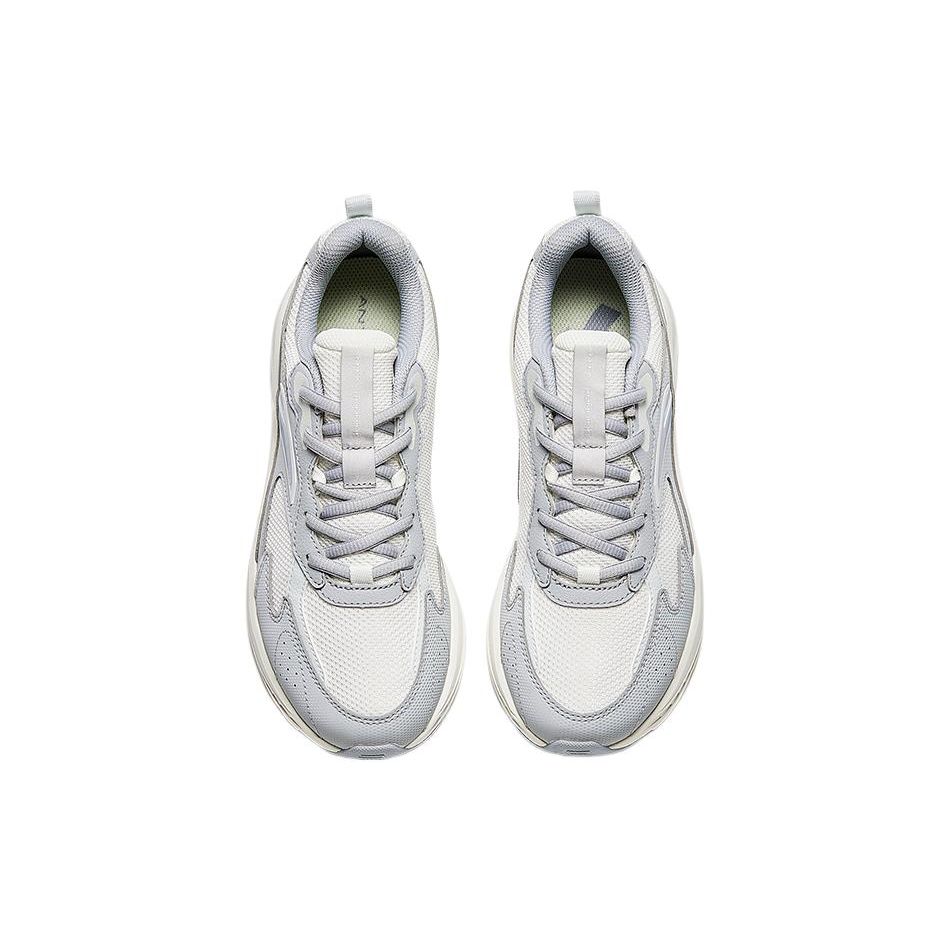 ANTA Retro Running Shoes White Gray Women 922345595-3