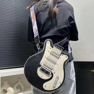 Fashion Personality Creative Guitar Shoulder Bag Hip Hop Punk Shoulder Crossbody Bag