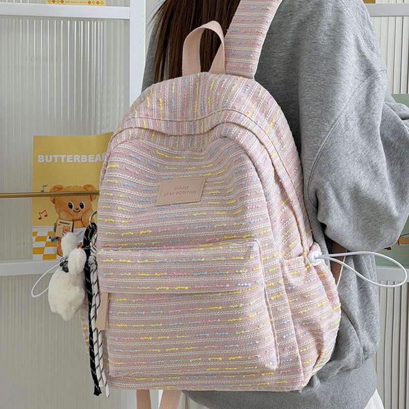 Schoolbag1011 new Korean cute backpack female student color dopamine schoolbag large capacity commuter leisure backpack