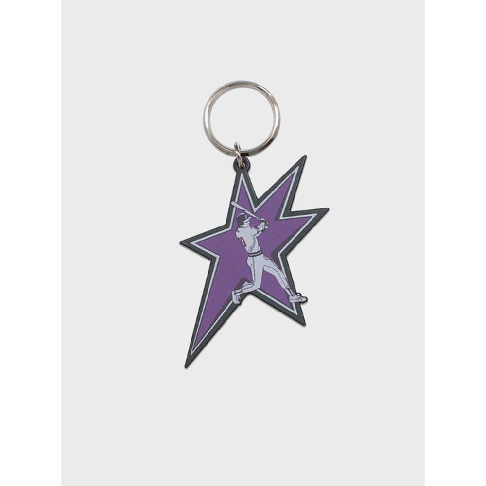 

CAMELWORK Baseball Star Keychain (Purple) FREE