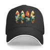 Retro Island Wave Silhouette Collect Sandwich Baseball Cap Sun Cap Outdoor Workouts Hat
