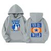 Kids Long Sleeve Loose Fit Pullover Hoodie with Letter Print and Pockets