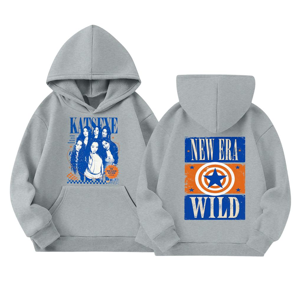 Kids Long Sleeve Loose Fit Pullover Hoodie with Letter Print and Pockets