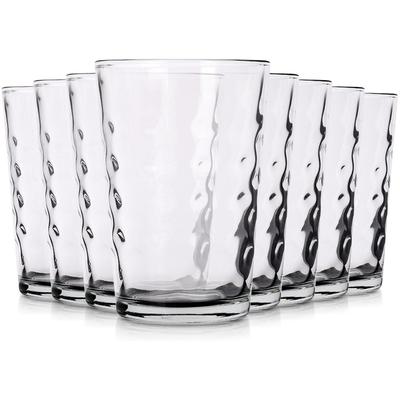 8x Gläser für Getränke Wasser Saft Kompott Set Set von Gläsern für Getränke