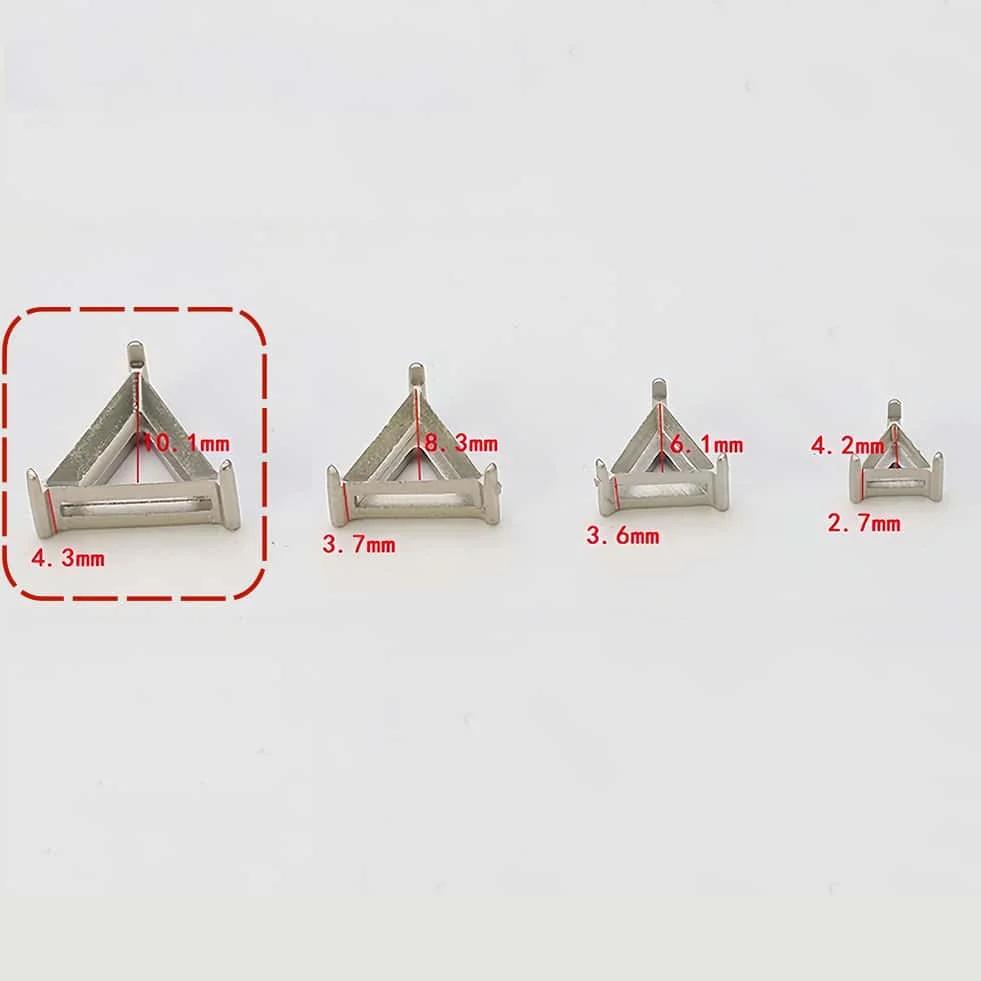 10/20PCS Stainless Steel Empty Claw Setting Multi Shape for Fancy Rhinestones Base Claw Sewing Accessories Crystal Stones Holder