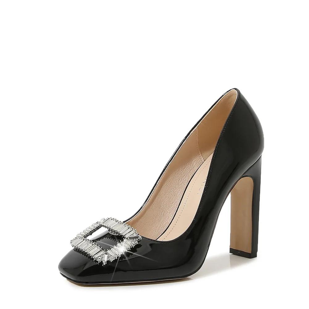 Fashion 2025 High Heels Women Party Shoes Rhinestone Elegant Ladies Pumps Black Red White Plus Size 42 Super High Heel 10cm A47720