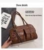 Trendy Cross-Border Large Capacity Retro Shoulder Bag: Autumn/Winter Textured Versatile Commuter Pillow Handbag