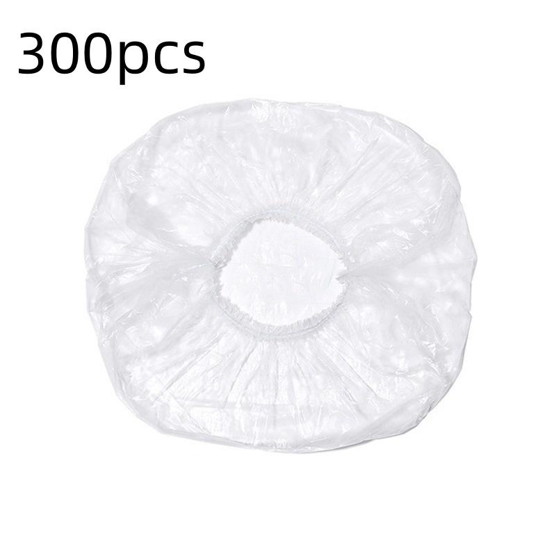 100-300 Pcs Disposable Shower Cap Covers Bathroom Accessories Transparent and Waterproof Disposable Hair Caps Bathroom Products
