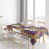 Colorful Mandala TableclothDecorative Floral Print Polyester Table Cover Unique Home Textile for Dining Room or Kitchen
