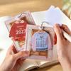 2027 Mini Creative Desktop Calendar Clothing Shaped Pages Ring Binding Non-fading for Home Desk Ornament Gift