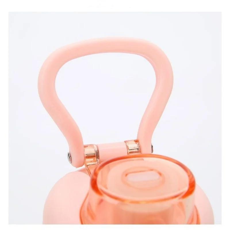 680ML Bouncing Straw Thermos Cup Stainless Steel Termos Water Bottle Simple Ins Style Portable Insulated Cups Drinkware