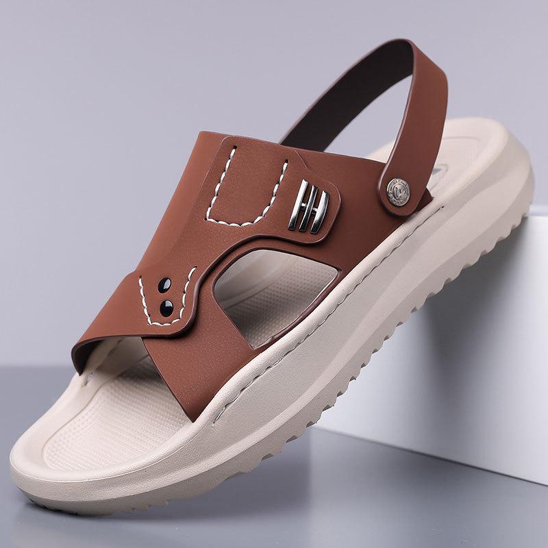 2025 Sandals Men's Summer Men's Wear Non-slip Sports Driving Slippers Men's Shoes Beach 2025