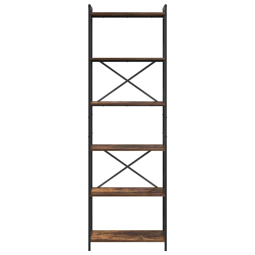 Bookshelf Smoked Oak 60 X 30 X 189.5 Cm Engineered Wood