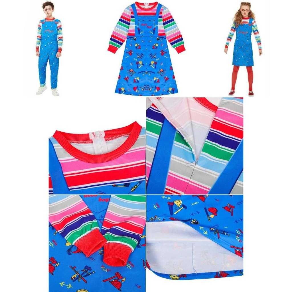 Adorable Child's Play Licensed Chucky Costume For Halloween Kids Fancy Dress