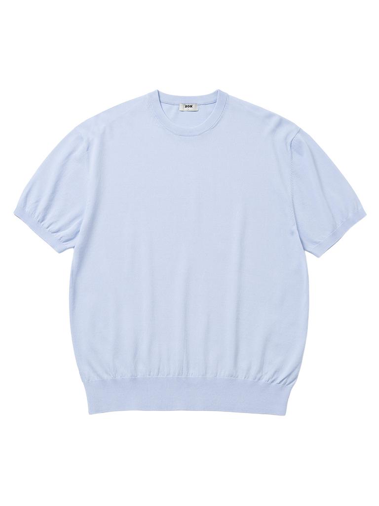 XOX Basic Cool Round Crop Short Sleeve Knit (6 Colors)