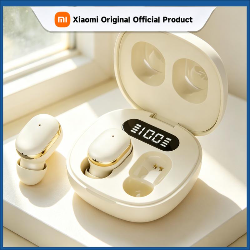 Xiaomi Q31 Wireless Bluetooth Headset Transparent ENC Headphones LED Power Digital Display Stereo Sound Earphones for Sports Working