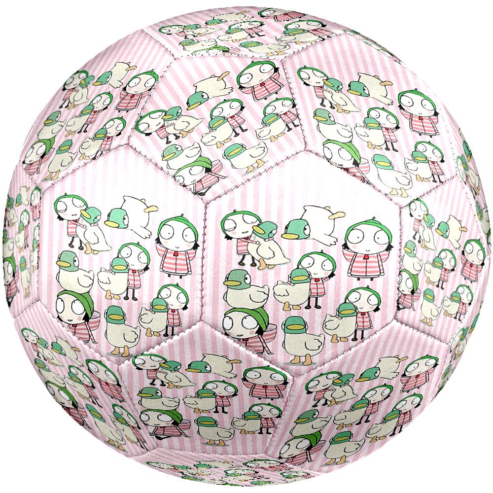 Sarah & Duck Theme Size 5 Soccer Ball, Suitable for Both Indoor and Outdoor Matches, a Gift Suitable for Everyone.