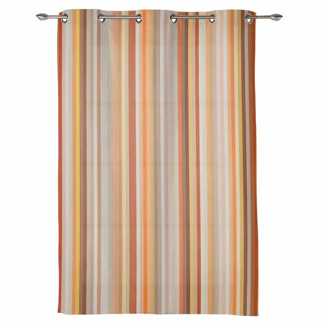 Orange Stripes Geometric Abstract Curtains for Bedroom Living Room Drapes Kitchen Children's Room Window Curtain Home Decor