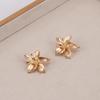 European & American Retro Multi-Layer Flower Earrings - Exaggerated, Simple, Alloy Design