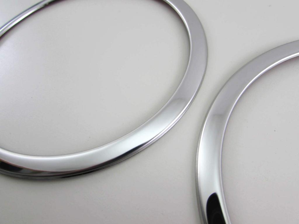 BRIGHTZ Finish Stainless Steel Plated Speaker Rings for Alto Works HA36S HA Ultra-Mirror (2-Piece Set) (HA36, A36, 36) [SPEAKER-027-2PC] (Product