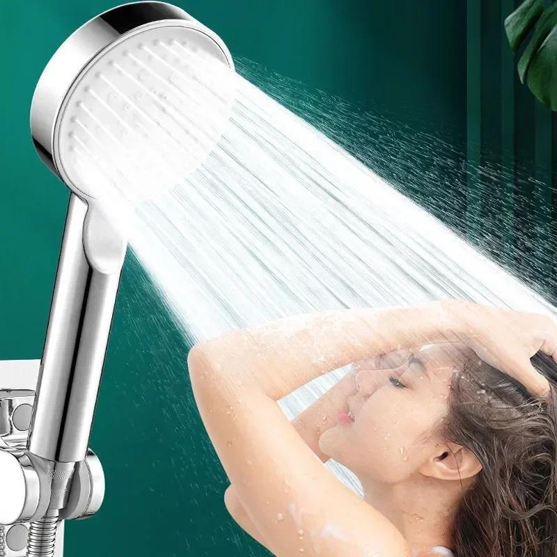 5 Formar Högtrycksduschhuvud Duschknoppar Duschhuvud Regn Vattenbesparande Dusch Badrum Bad Hem Innovativa Tillbehör