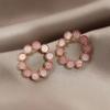 French elegance, high-end pearl super fairy stud earrings, personalized design, niche temperament, versatile and sweet earrings.