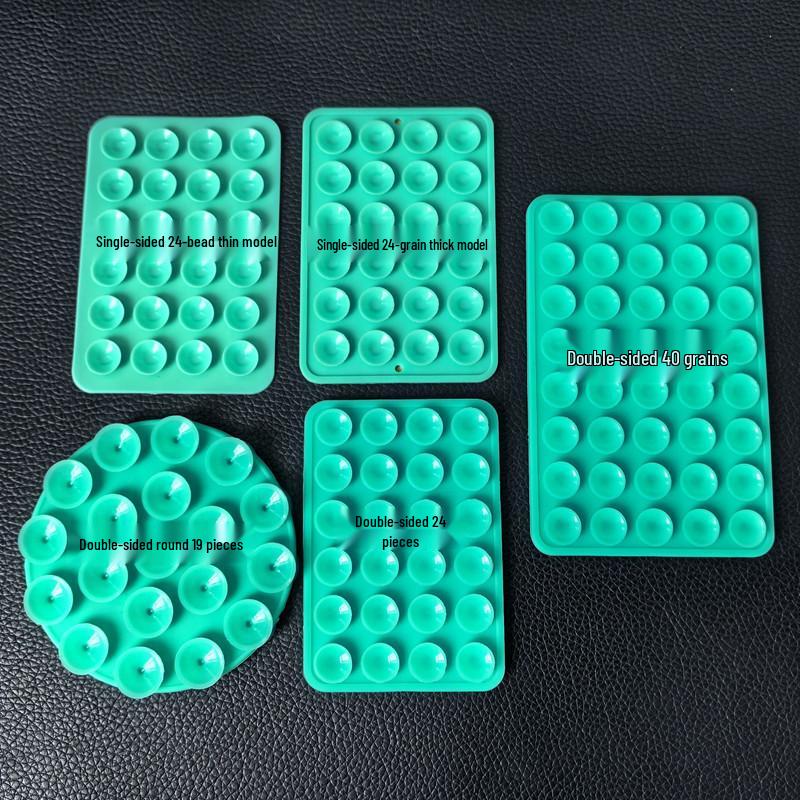 Adesivos de Ventosa de Silicone Dupla Face para Celular – Disponíveis em Conjuntos de 19, 24, 40, 48 e 80. Design Redondo e Espessado.