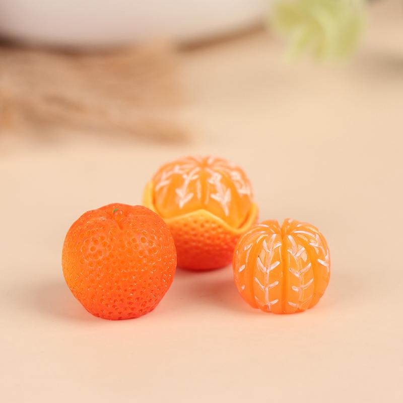 1:6/1:12 Dukkehus Mini Oransje Modell Mat Lek DIY Kjøkken Supermarked Dekor