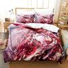 3D Touhou Project Remilia Scarlet Bedding Set Cartoon Anime three-piece set Adult Kid Bedroom Duvet cover Sets 3D Kawaii Girls