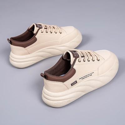 Selling New Fashionable and Versatile Casual for Women Wear-resistant Board Shoes Lightweight Soft Soled White Shoes